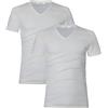 Nottingham Maglia Intima Uomo Lana Cotone Scollo V Art. NOTVULC, Conf. 2 pz, Bianco XXL