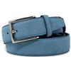 Emila Cintura scamosciata uomo in vera pelle cinta camoscio artigianale casual 3,5 cm con fibbia per jeans pantalone abiti da ragazzo made in italy belt classica elegante Vera Pelle