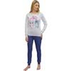 Sabor Pigiama Donna Invernale - Pigiama Donna Caldo Cotone Disney | Marvel | Stitch - Mickey (2707 Grigio, M)