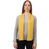 DALLE PIANE CASHMERE Mini Sciarpa Donna 100% Cashmere - Giallo