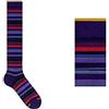 Gallo CALZA UOMO LUNGA IN COTONE E CASHMERE FANTASIA RIGHE COLORE BLU CINA TG 40/45 ART.AP102852