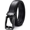 CHAOREN Cintura Uomo, Cricchetto Automatica Fibbia 35mm | Micro-Regolazione Senza Fori, Tagliabile Alla Lunghezza, Business, Jeans & Quotidiano