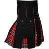 Caxndycing Uomini Colore Giuntura Scozzese Kilt Uomini Kilt Tradizionale Tartan Irlandese Gotico Gonna a Pieghe Tartan Kilt Individualità Vintage Tattico Cargo Kendo Kilt