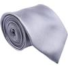 Ciabalù Cravatta Uomo Elegante Tinta Unita in Seta Larga Formale Fatta a Mano in Raso Lunga 145 cm per Matrimonio Classico Formale Regalo (Grigio scuro)