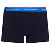 Tommy Hilfiger Boxer Uomo 3 Pack 3 PK Trunk WB Elasticizzati, Electric Blue/Sublunar/Moon Blue, S