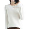 Kelsiop 100% Lana Cashmere Maglione Donne O Collo Pullover Casual Maglia Top Autunno Inverno Cappotto