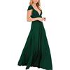 Onsoyours Vestiti della Sera e Cerimonia da Donna Abito da Cerimonia Donna Damigella Vestito Lungo Elegante Festa Verde Scuro M