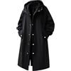 MaNMaNing Giacca Antivento Con Cappuccio, Impermeabile Lungo Cappotto Uomo Elegante Cappotti Lunghi Uomo Giacche Eleganti Giubbotto Invernale Giaccone Marinaio Navy Maglione Cashmere