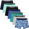 INNERSY Boxer da ragazzo in cotone con apertura sportiva, 128-176, confezione da 7, Lago e mare Multicolore, 146-158