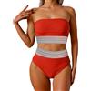 Generico Bikini Donna Mare Costume Donna Due Pezzi Curvy Imbottitura Triangolo Pezzo Sopra Top Costumi Con Pantaloncini Sportivo Vita Alta Modellante Coppe Push Up Completi Da Bagno 3Xl Culotte Reggiseno