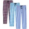MoFiz Pantaloni Pigiama Uomo Cotone Lungo Pantaloni a Quadretti con Tasche