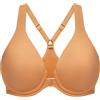 MELENECA Donna Schiena Incrociata Chiusura Anteriore Reggiseni Senza Fodera Copertura Totale Senza Cuciture Fermaglio
