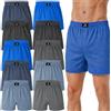 SGS Boxer Uomo Morbidi e Larghi - Mutande Uomo a Pantaloncino in 100% Cotone, Mutande a Pantaloncino, Confezione da 10 o 6 - Boxer Uomo Cotone di Tela