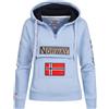 Geographical Norway Felpa GymClass Donna Woman tascone Half Zip Anapurna Cappuccio