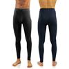 sesto senso Uomo 2 Pack Calzamaglia Lunga Intimo Uomo k2 (Nero/BluScuro, XXL)