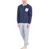 o-day De Fonseca Pigiama Uomo Invernale Lungo 100% Caldo Cotone Interlock in Scatola Idea Regalo di Natale