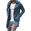 Onsoyours Uomo Cappotti Invernale Slim Fit Cappotto Trench Casuali Giacche Ufficio Uomo Cool Giacca Militare Giacca Leggera e Traspirante Abbigliamento