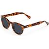 X-LAB XLAB 8004 Occhiali da sole stile moscot, 48mm, Havana Scuro/Fumo, Unisex