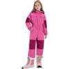 WZMYDBD Tute da Sci Bambine E Ragazze Bambino Tuta da Sci - Piumino con Cappuccio + Pantaloni Completo da Neve 2 Pezzi Tuta da Neve per Bambino Snowsuit Caldo Invernale Salopette E Giacca Cappotto