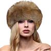 LSFYSZD Cappello da donna in finta pelliccia, stile cosacco, invernale