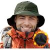 Comhats - Berretto invernale unisex impermeabile, caldo berretto in pile per pescatori - Cappelli da pioggia per uomo e donna - Regolabile | Pieghevole | Antivento, XL/XXL