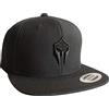 Baddery cap: Sparta - Flexfit Classic Snapback Basecap con Ricamo in 3D - Spartano - Berretto - Cappello - Hip Hop Rap - Regalo - Urban Streetwear - Fitness Gym - Esercito Army (Nero)