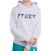 PYREX ORIGINAL - Felpa con Cappuccio da Donna in Cotone, Polsini Elasticizzati, Logo Frontale Riflettente Riflettente - Art.45160 (Bianco, S)