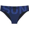 SUNDEK Swim Brief, Slip Mare con Logo da Uomo (IT, Testo, XL, Regular, Regular, Navy 04)