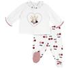 Chicco Coprifasce E Ghettina in Cotone, Bimba 0-24, Rosso, 3 Mesi