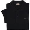 Rifle jeans and jackets Polo da Uomo Manica Corta Classica Semplice Tinta Unita Taglie Forti 3X 4X 5X 6X (4XL - Nero)
