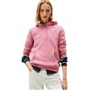 Tommy Jeans Donna Felpa Linear con Cappuccio, Rosa (Mystic Pink), S
