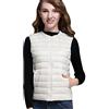 Peuignao Gilet Piumino Smanicato Donna Leggero Piuma Giubbotto Giubbino Piumini Giacca Puffer Senza Maniche Invernali Down Vest Taglie Forti Caldo Beige M