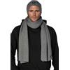 JACK & JONES Set con cappello e sciarpa da uomo 2-in-1, set invernale, berretto, sciarpa, colori nero/blu/grigio/beige, grigio, Taglia unica