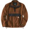 Carhartt Men's Relaxed Fit Fleece Pullover, Burnt Sienna/Black Heather, Small