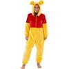 Disney Tuta Winnie The Pooh per Donne | Costumi Winnie The Pooh | Pigiama in Pile per Donne | Merchandise Ufficiale | Gialla | Grande