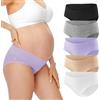 HBselect Slip per Mutande Gravidanza Morbido e Traspirante | Mutandine per Gestante a Vita Bassa e in Cotone Biancheria Intima in Gravidanza