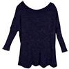 styleBREAKER Poncho Oversize in Maglia Traforata da Donna,Blu Scuro
