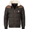 Geographical Norway Men's Quilted Winter Jacket - Lined Warm Anorak - Outdoor Ski Snowboard Jacket for Winter/Autumn in Bundle with UD Beanie, L