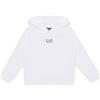 EA7 Emporio Armani Felpa con Cappuccio Core Identity Boy in Cotone garzato, per Bambini e Ragazzi 7B000024
