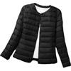 YAOTT Piumino Leggero Giubbotto Corto Slim Fit Donna Puffer Jacket Giacca Caldo Mezza Stagione Giubbotto Trapuntato,Nero,S