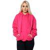 imporio 11 Felpa da donna oversize con cappuccio, tinta unita, con zip esterna, taglia 40-52