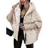 Onsoyours Cappotto Donna Caldo Giacca Invernale Cerniera Cappotto con Cappuccio Spesso Parka Casuale Sciolto Giacche Cappotti di Peluche Outerwear Outdoor
