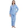 Amaxer Set Pigiama Caldo da Donna in Flanella 100% Cotone Set Pigiama Autunno e Inverno