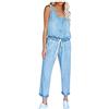 Tomwell Donna Denim Jumpsuit Estate Eleganti Casual Boyfriend Tuta da Gioco Pagliaccetti Salopette Blu Sciolto Overall Lunga Dungarees Jeans Romper