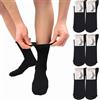 LEON D'ORO Calze Uomo Senza Elastico per Diabetici 6 paia Calze Uomo Sanitarie Caldo Cotone Made in Italy (IT, Numero, 40, 45, Regular, Regular, 6 Paia ASS)