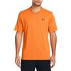 Under Armour T-shirt da uomo Tech Vent Geotessa a maniche corte, arancione, Arancione, S