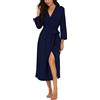 PrinStory Accappatoio da Donna Leggero con Maniche a 3/4, con Scollo a V, Kimono