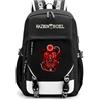 LKY STAR Anime Hazbin Hotel Sacchetto di Scuola Daypack Zaino Viaggio Backpack da Scuola Zainetti per Ragazze Donna