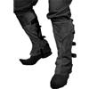 ORANDESIGNE Medievale Vintage Gothic Steampunk Ghette Vichinghe Halloween Cosplay Costume Accessori in Pelle PU Copriscarpe Alti Regolabili