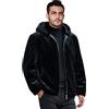 MaNMaNing Uomo Cappotto Lungo in Pelliccia Sintetica Invernale Elegante Giacca Lungo Pelliccia Sintetica Caldo Cappotto con Cappuccio Parka Pelliccia Artificiale Uomo Giubbino Termico Cappotti Giacche MAN23502